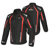 R-TECH MARSHAL Moto Casaco Preto Vermelho - Imagem dupla de Casacos